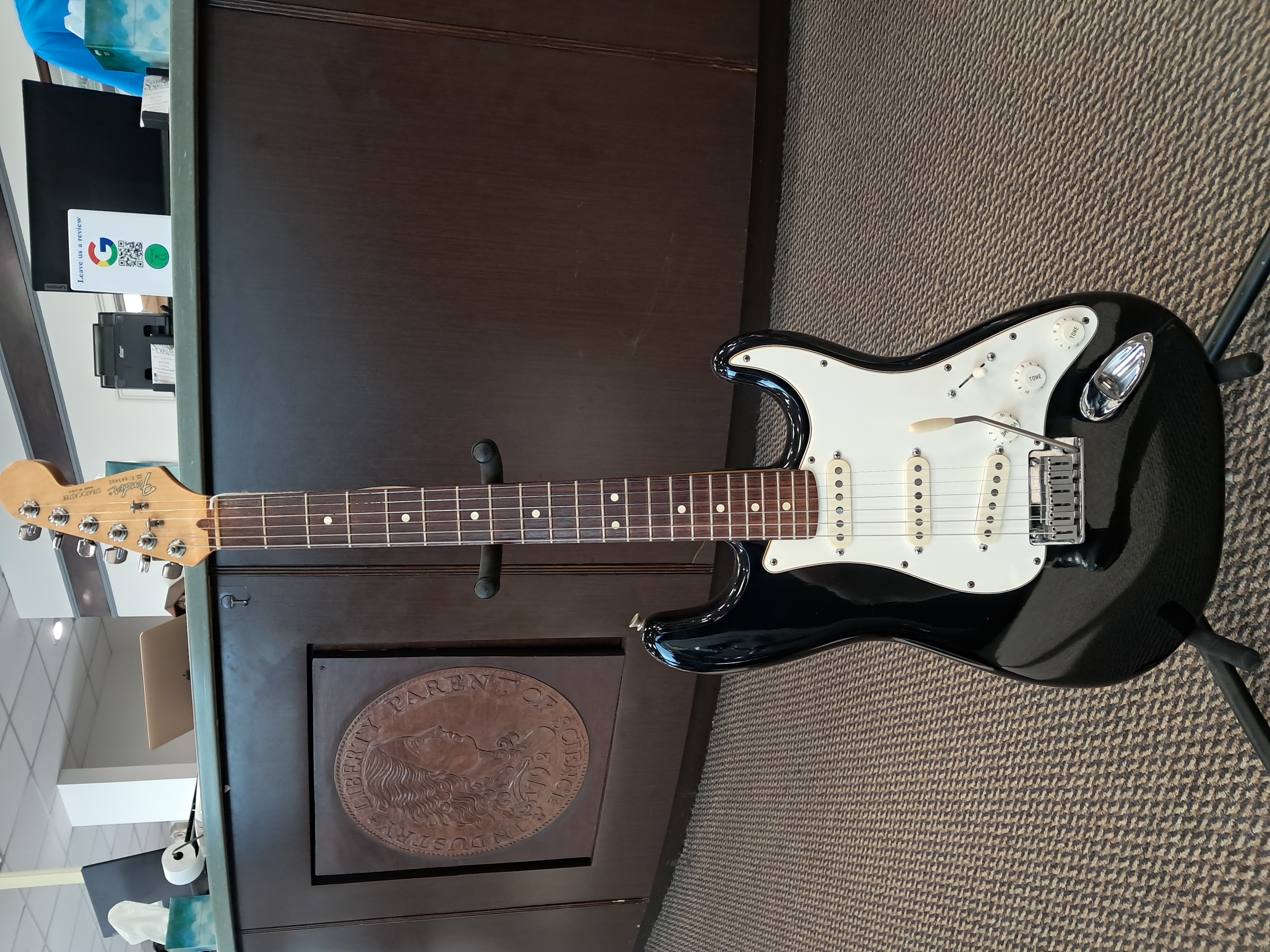 1987 Fender Standard Stratocaster guitar at The Roswell Silver Dollar
