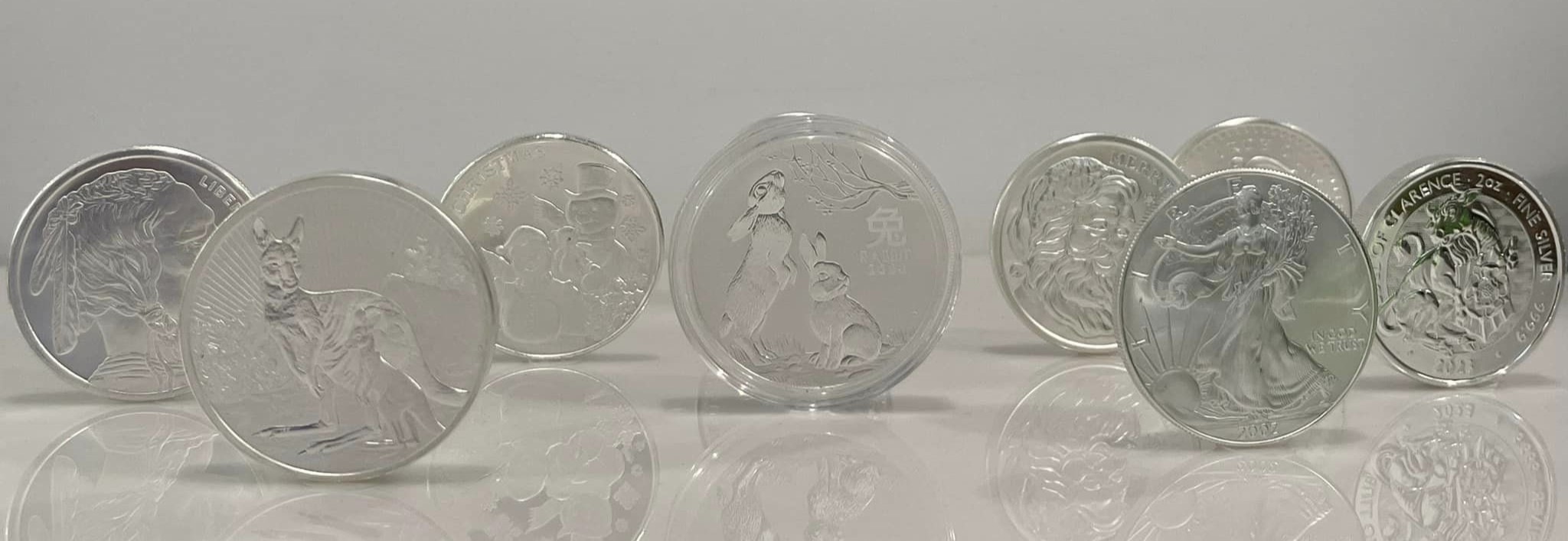 A collection of rare and collectible coins