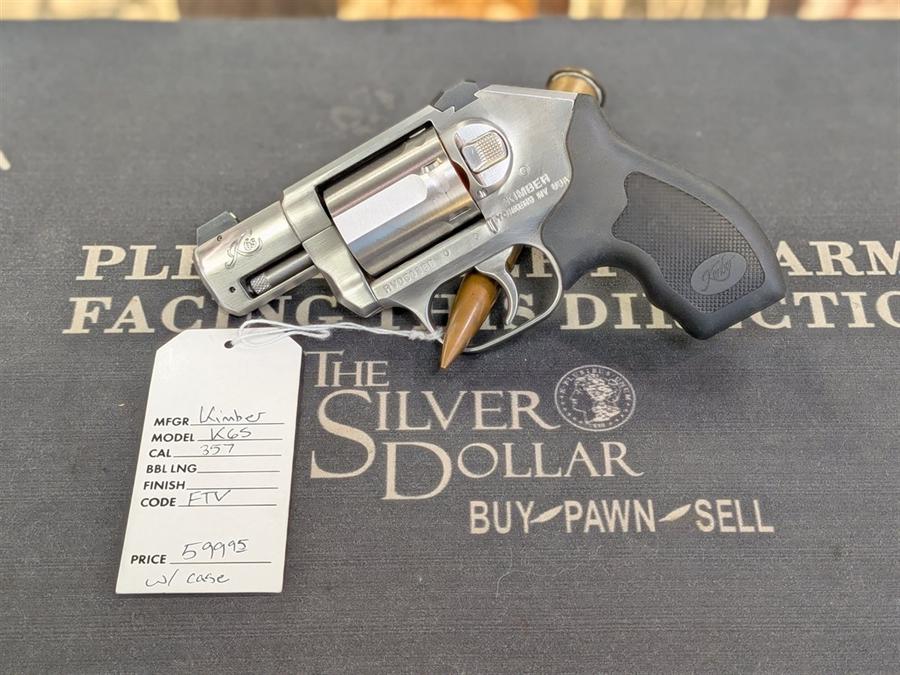 Kimber K6S .357 Magnum stainless revolver at The Roswell Silver Dollar